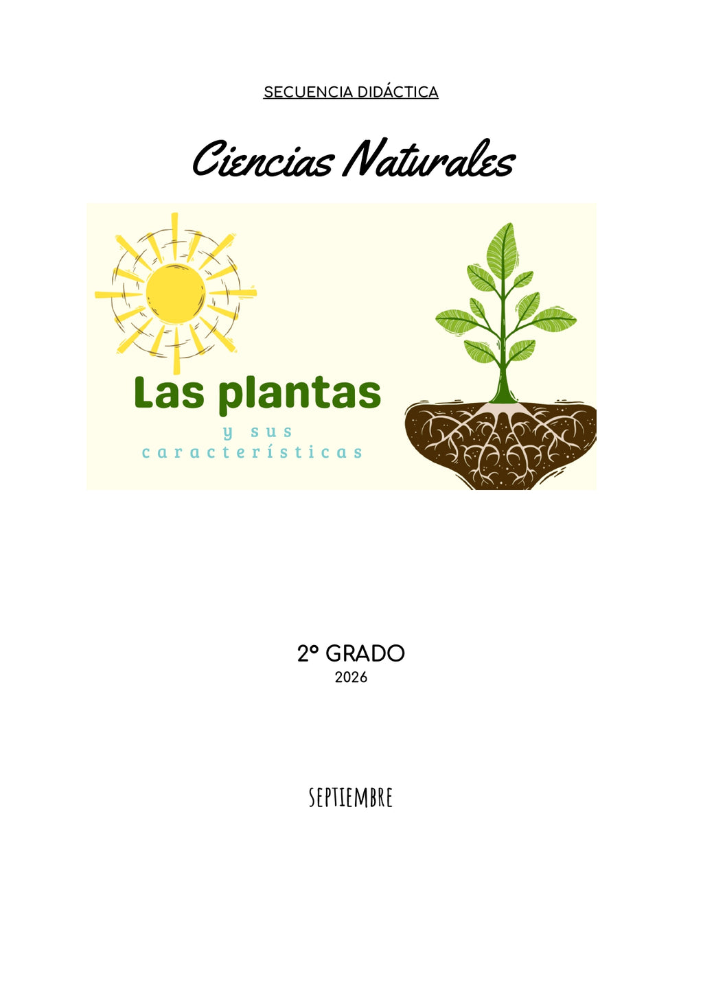 Planificación de Ciencias Naturales 2° Grado - Plantas